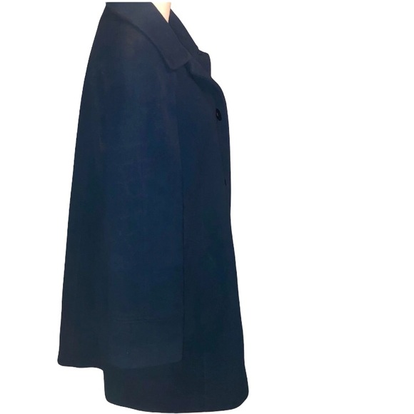 Women’s Navy Blue Wool Pea Coat - Picture 2 of 12